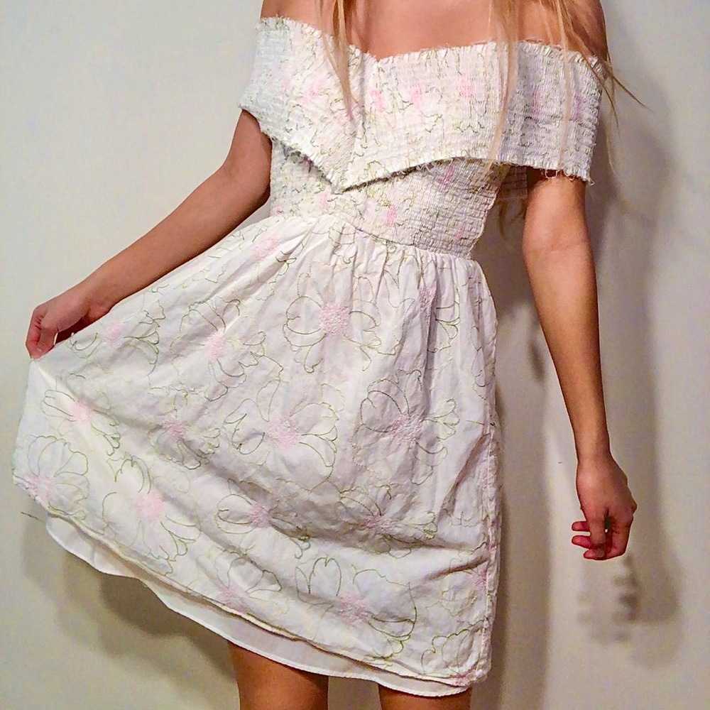 Endless Rose Off The Shoulder Ruched Dress